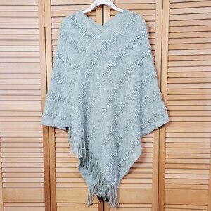 Cato Desert Sage Poncho Sweater